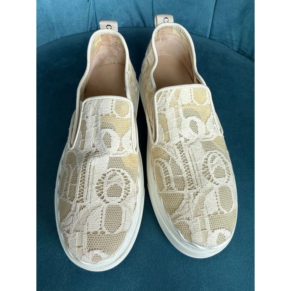 Chloé Lace Slip-on Sneakers Mild Beige